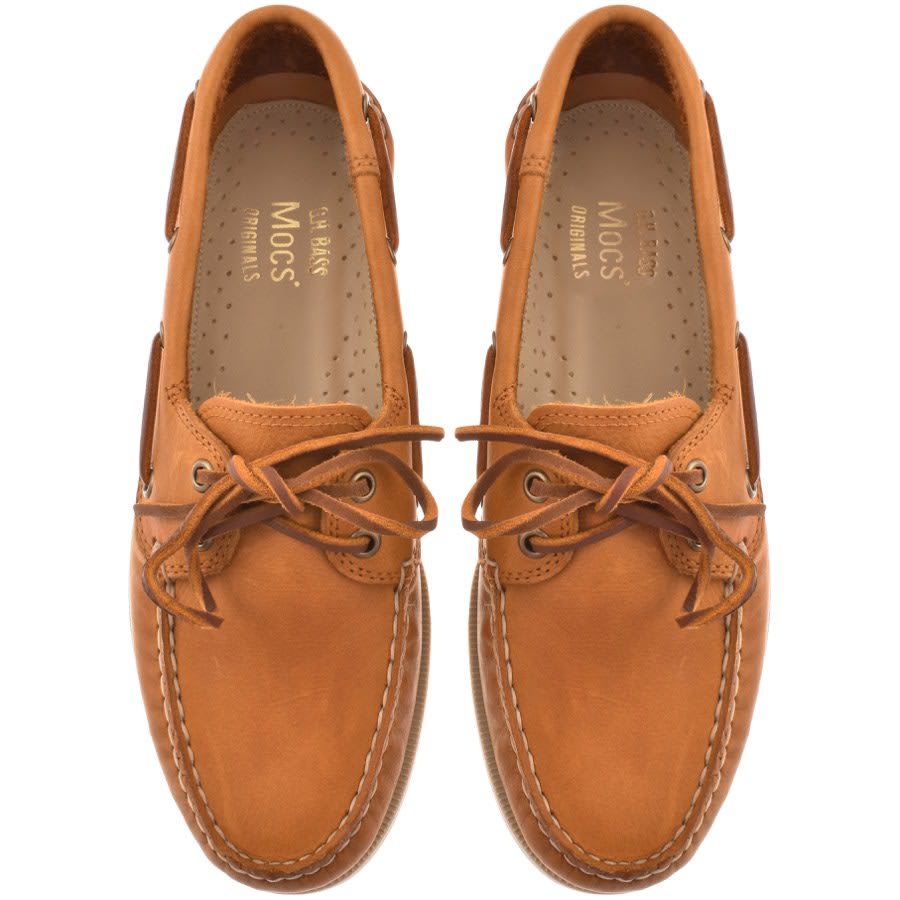 Bass Weejuns Men s Jetty III 2 Eye Boat Shoe in Mid Brown Leather Size UK 7 END Clothing